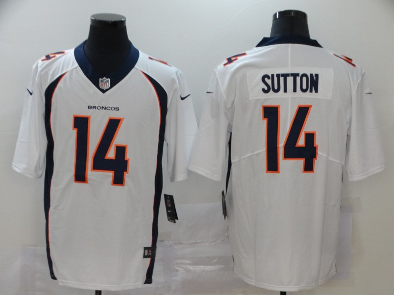 Men Denver Broncos #14 Sutton White Nike Vapor Untouchable Stitched Limited NFL Jerseys->st.louis cardinals->MLB Jersey